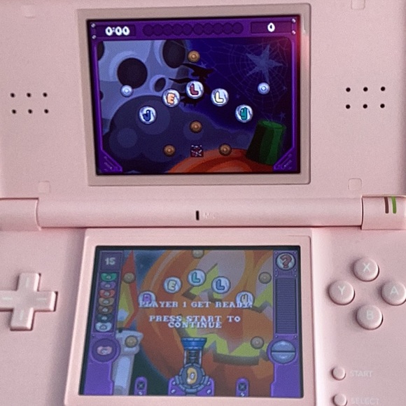 Nintendo DS Lite Pink Console & Charger Box Jelly Belly Ballistic Beans DS Game - Picture 5 of 14